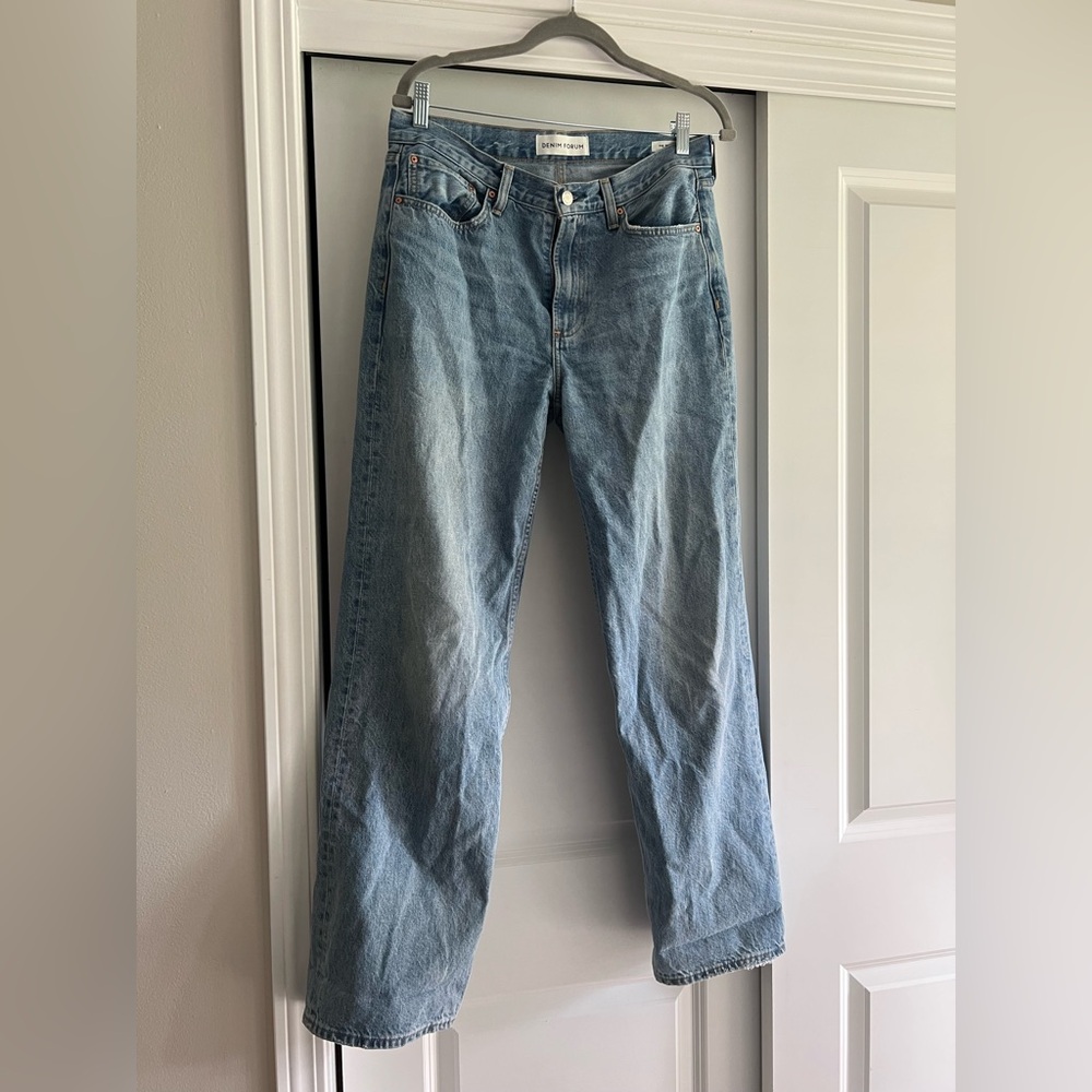 Aritzia low waisted wide leg jean